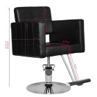 Kirpyklinė kėdė Hair System HS33 juoda