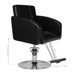 Kirpyklinė kėdė Hair System HS40 juoda