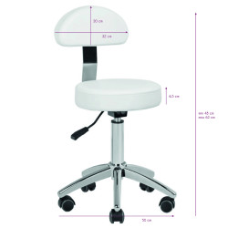 Meistro kėdė AM-304 balta grožio salonams