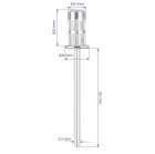 Metalinis laikiklis frezos antgaliams Nr. 4