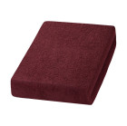 Ruda frotinė paklodė su guma grožio salonams