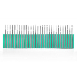 Manikiūro frezos antgalių rinkinys DBD-F, 30 vnt