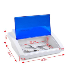 UV-C sanitizatorius Blue – įrankių dezinfekcija salonams