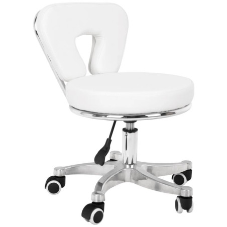 Meistro kėdė pedikiūrui 9266 balta