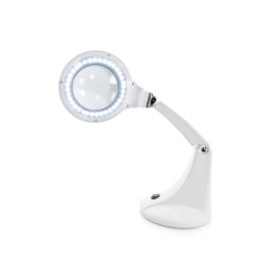 LED lempa lupa Mini Elegante, balta
