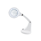 LED lempa lupa Mini Elegante, balta