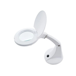 LED lempa lupa Mini Elegante, balta