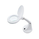 LED lempa lupa Mini Elegante, balta