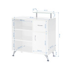 Registratūros stalas Gabbiano Q-0833 salonams