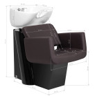 Kirpyklinė plautuvė Gabbiano Helsinki, ruda