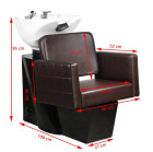 Kirpyklinė stacionari plautuvė Ankara, tamsiai ruda