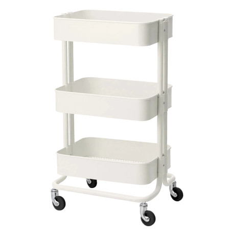 Kosmetologinis staliukas HS05 – baltas, salonams