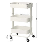 Kosmetologinis staliukas HS05 – baltas, salonams