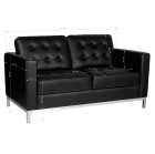 Laukiamojo sofa Gabbiano BM18019 – juoda, elegantiška