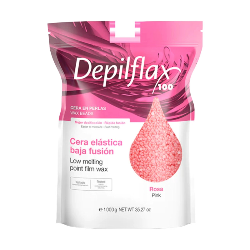 Depiliacinis vaškas Depilflax 100 Pearl Rose 1000 g
