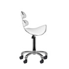 Meistro kėdė balno tipo AM-880, balta | Ergonomiška ir patogi kėdė salonui
