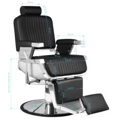 Barber kėdė Hair System Royal X juoda