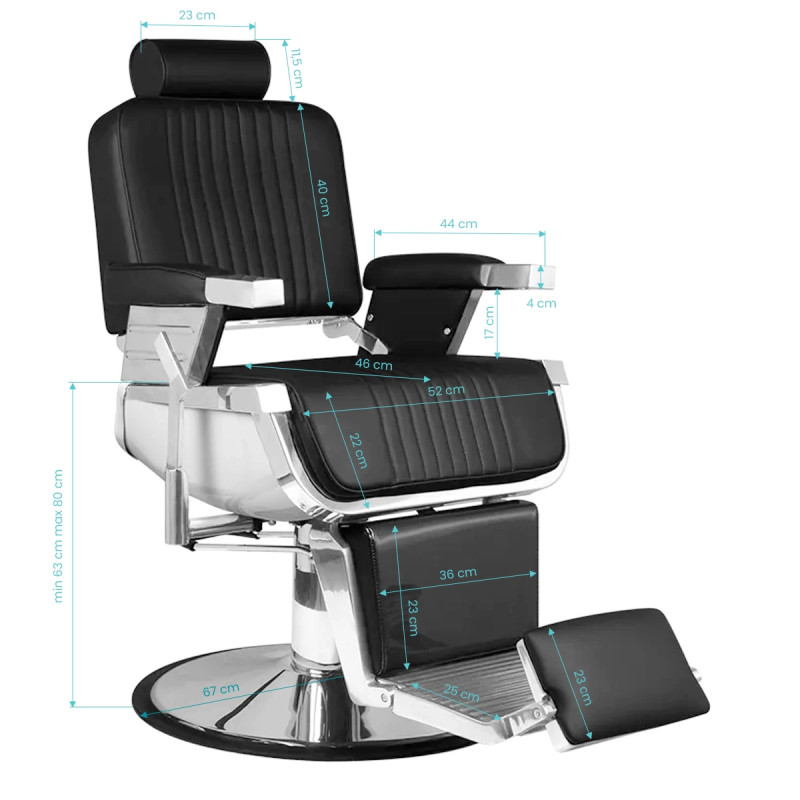Barber kėdė Hair System Royal X juoda