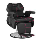 Barber krėslas Hair System New York, juodas | GrožioSalonams.lt