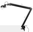 LED lempa 801-TL, juoda | Reguliuojamas šviesos intensyvumas ir spalva