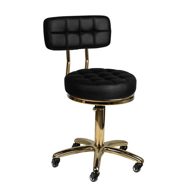 Meistro kėdė su atlošu Gold AM-961, juoda