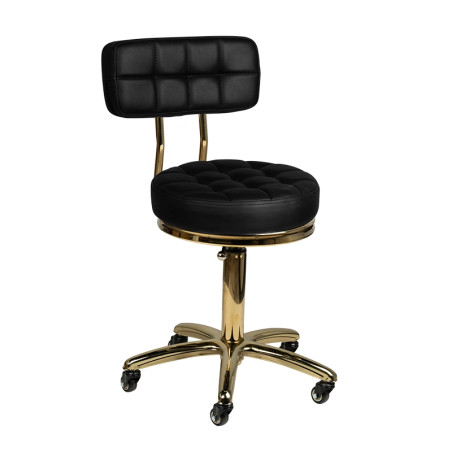 Meistro kėdė su atlošu Gold AM-961, juoda