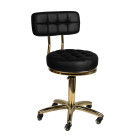 Meistro kėdė su atlošu Gold AM-961, juoda