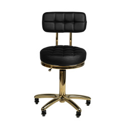 Meistro kėdė su atlošu Gold AM-961, juoda