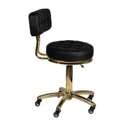Meistro kėdė su atlošu Gold AM-961, juoda