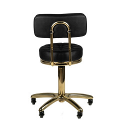 Meistro kėdė su atlošu Gold AM-961, juoda