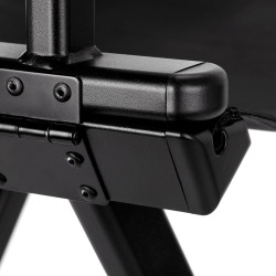 Kėdė makiažui ALU, juodos spalvos