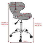 Meistro kėdė Gabbiano Q-4599, pilka