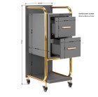 Kirpyklinis vežimėlis Gabbiano Solo – pilkas, elegantiškas