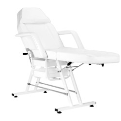 Mechaninis kosmetologinis krėslas Sillon, baltas
