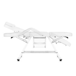 Mechaninis kosmetologinis krėslas Sillon, baltas