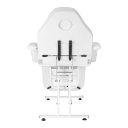 Mechaninis kosmetologinis krėslas Sillon, baltas