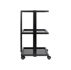 Kosmetologinis vežimėlis ProInk 1040, juodas