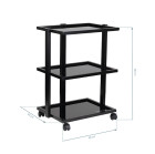 Kosmetologinis vežimėlis ProInk 1040, juodas