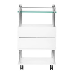Kosmetologinis staliukas 6052T, baltas