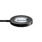 Stalinė LED lempa-lupa Snake Ring juoda salonams