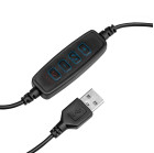 Stalinė LED lempa-lupa Snake Ring juoda salonams