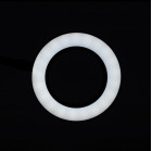 Stalinė LED lempa-lupa Snake Ring juoda salonams