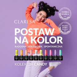 Gelinis lakas Claresa Candy 1 – saldžiam manikiūrui, 5 ml