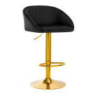 Makiažo kėdė 4Rico QS-B16, juoda | Prabangi, reguliuojama ir patogi