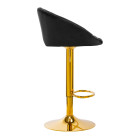 Makiažo kėdė 4Rico QS-B16, juoda | Prabangi, reguliuojama ir patogi