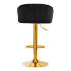 Makiažo kėdė 4Rico QS-B16, juoda | Prabangi, reguliuojama ir patogi