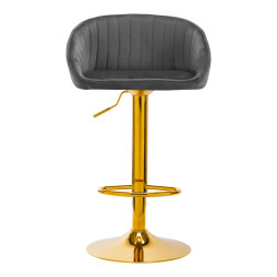 Makiažo kėdė 4Rico QS-B16, pilka | Prabangi, reguliuojama ir patogi