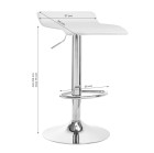 Makiažo kėdė 4Rico QS-B08, balta – salonams