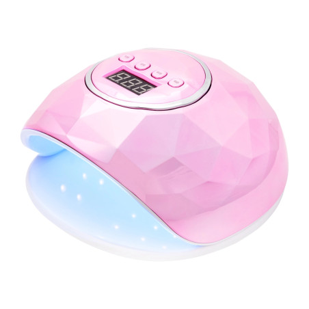 UV LED manikiūro lempa Shiny 86W rožinis perlas