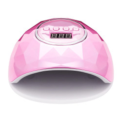 UV LED manikiūro lempa Shiny 86W rožinis perlas